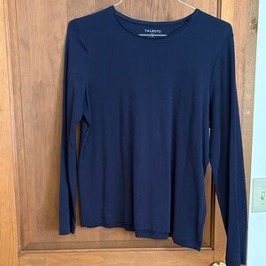 Talbots Deep Blue Long Sleeve Top